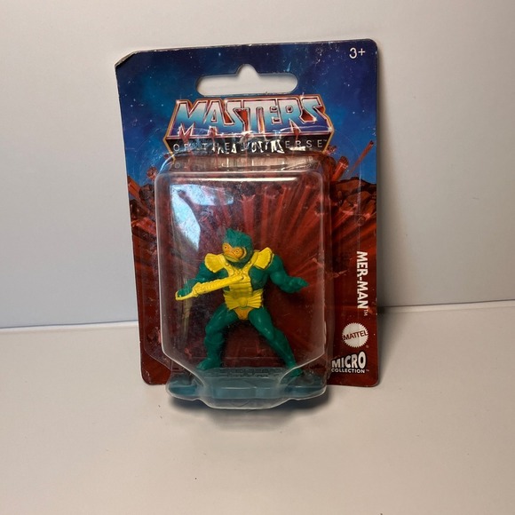 Master Of The Universe Micro  Figures - Skeletor, Mer-Man, Man-At-Arms - New - Picture 3 of 5